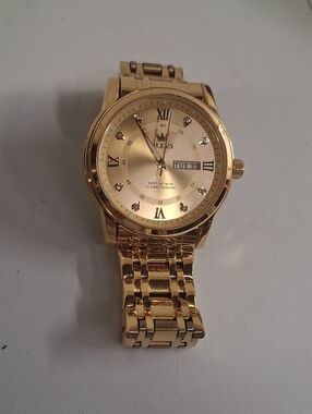 Olevs Gold Men's Dress Watch